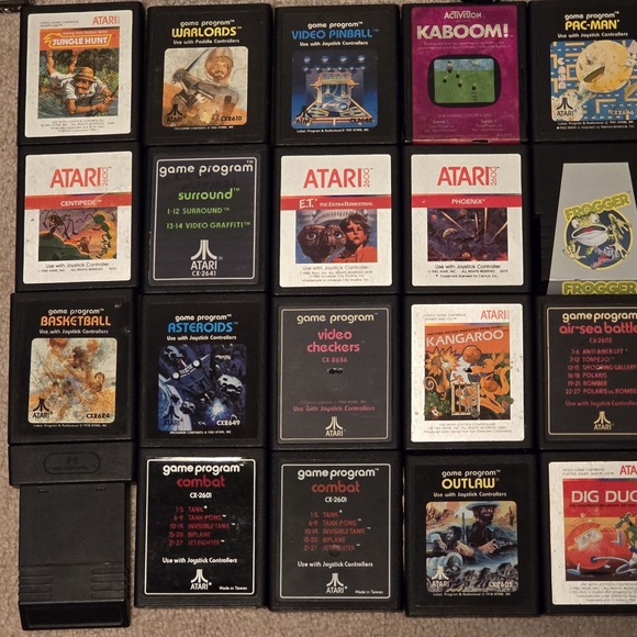 VTG Atari 2600 Heavy Sixer‎ Taiwan Console CX-2600 6-Switch Woody Large Bundle - Picture 7 of 16